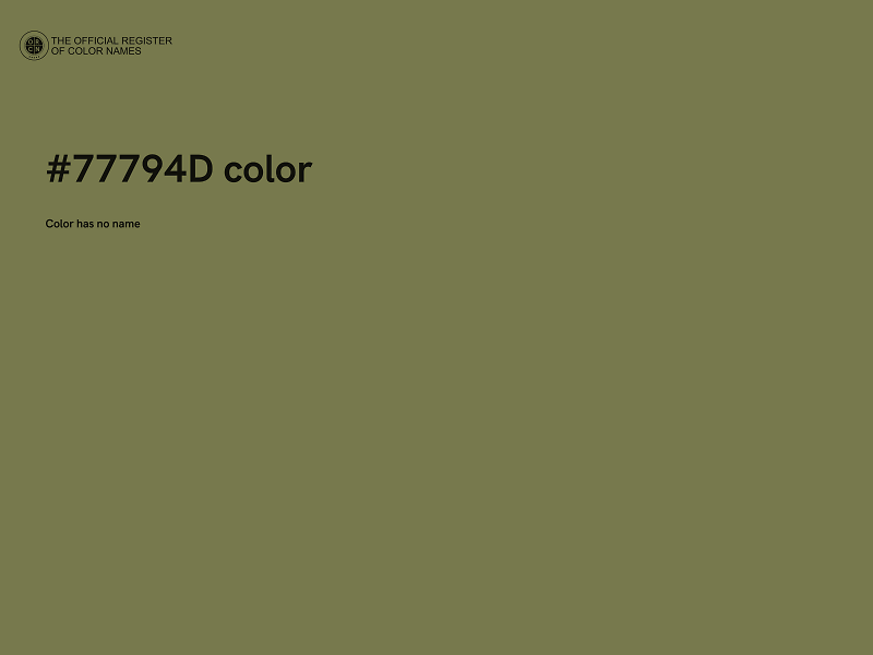 #77794D color image