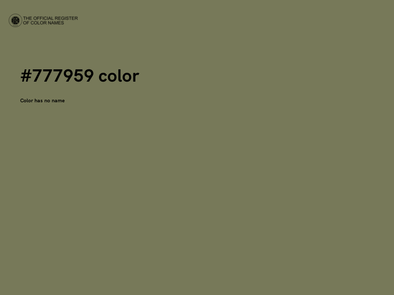 #777959 color image