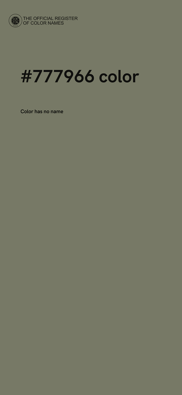 #777966 color image