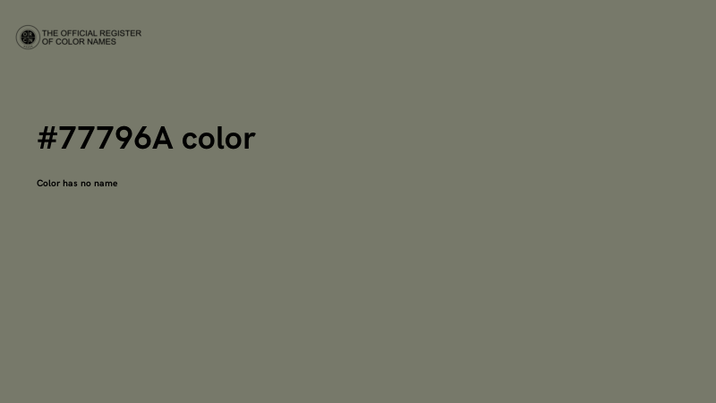 #77796A color image