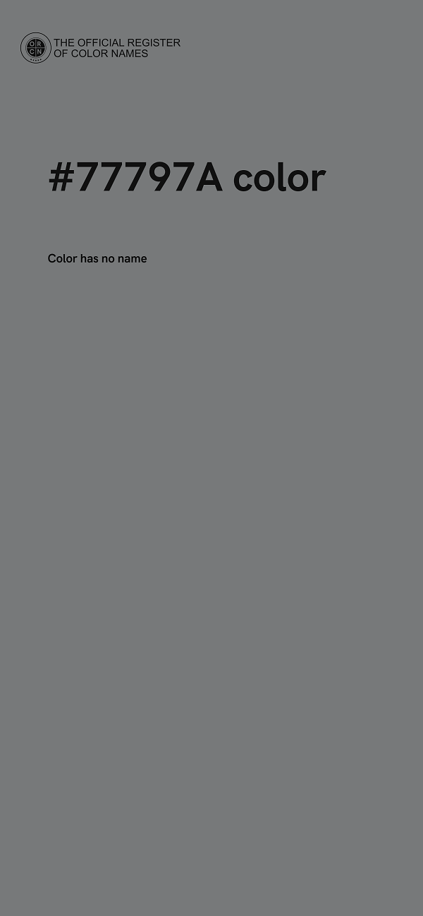 #77797A color image