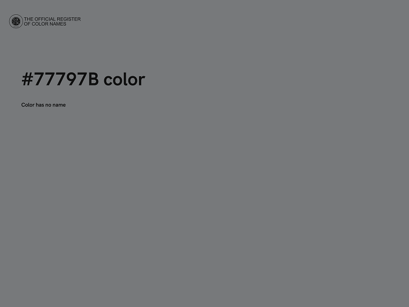 #77797B color image