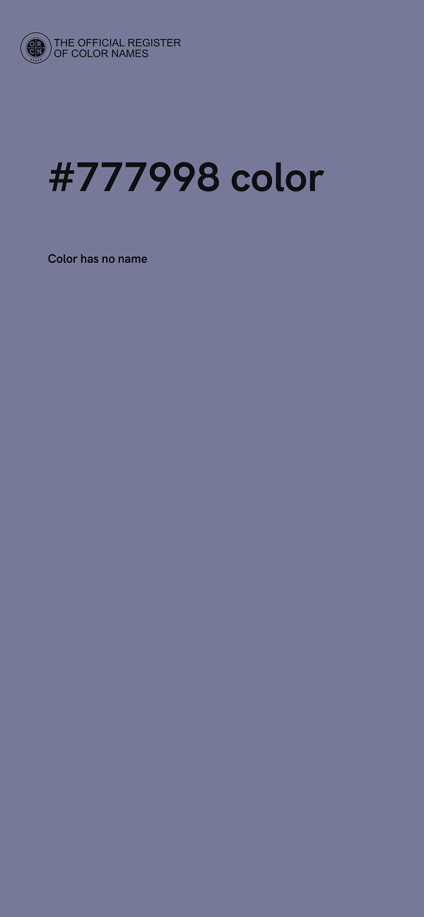 #777998 color image
