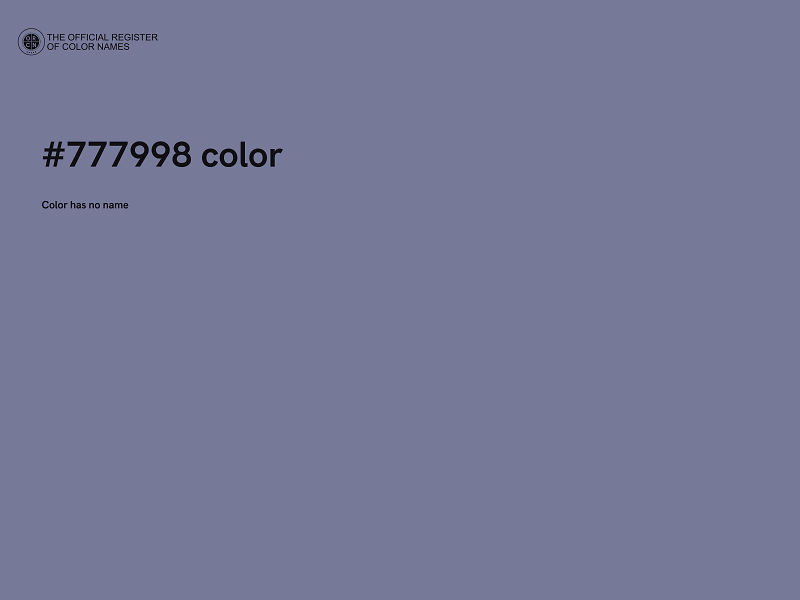 #777998 color image