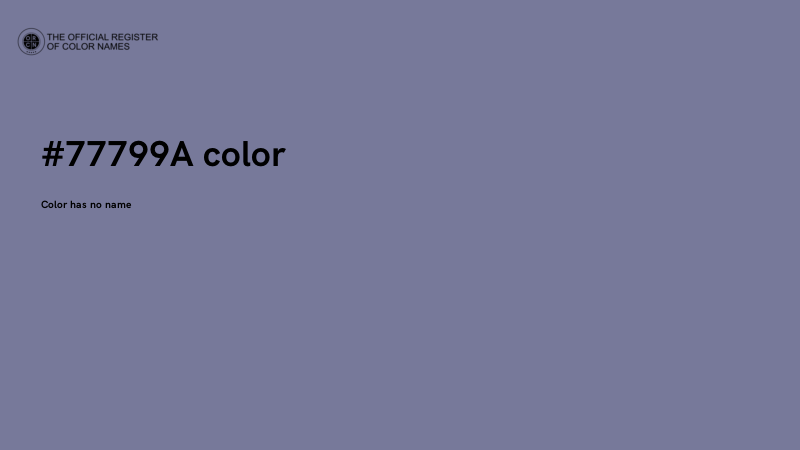 #77799A color image