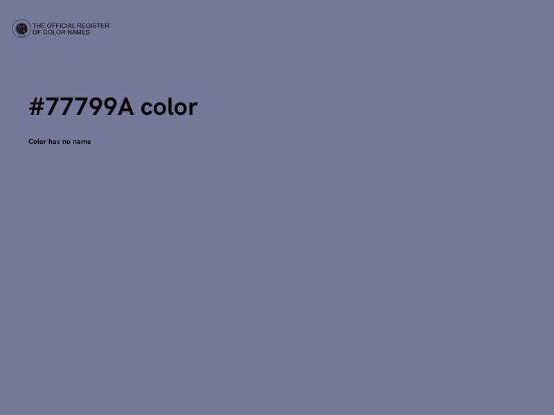 #77799A color image