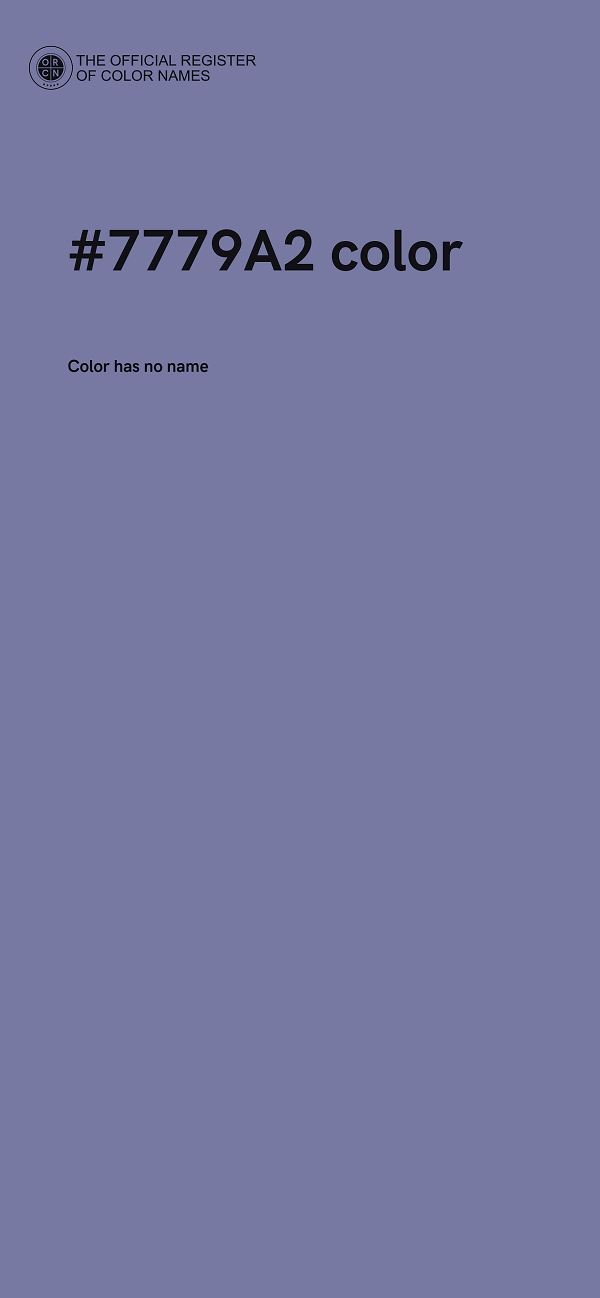 #7779A2 color image
