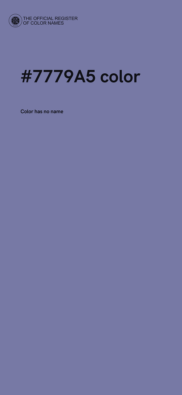 #7779A5 color image