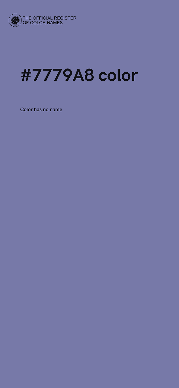 #7779A8 color image
