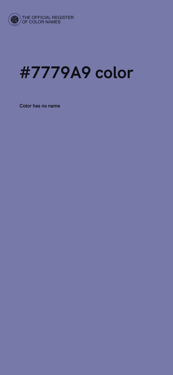 #7779A9 color image