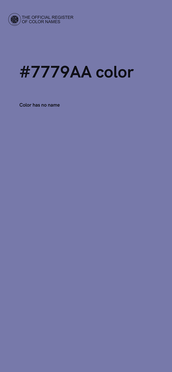 #7779AA color image