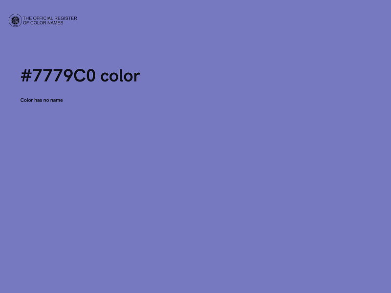 #7779C0 color image