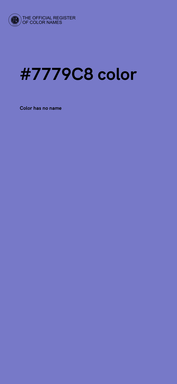 #7779C8 color image