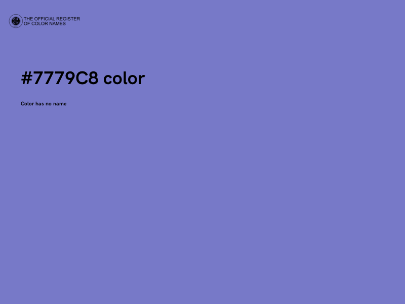 #7779C8 color image