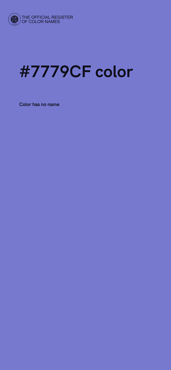 #7779CF color image