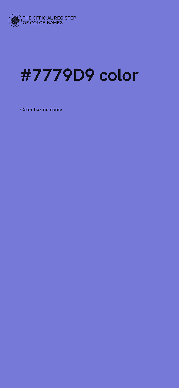 #7779D9 color image