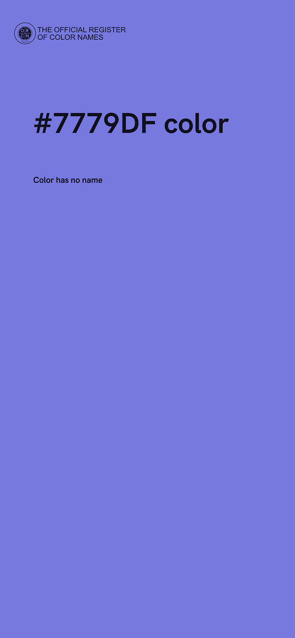 #7779DF color image