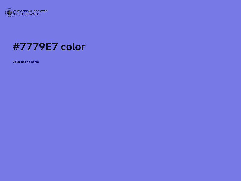 #7779E7 color image