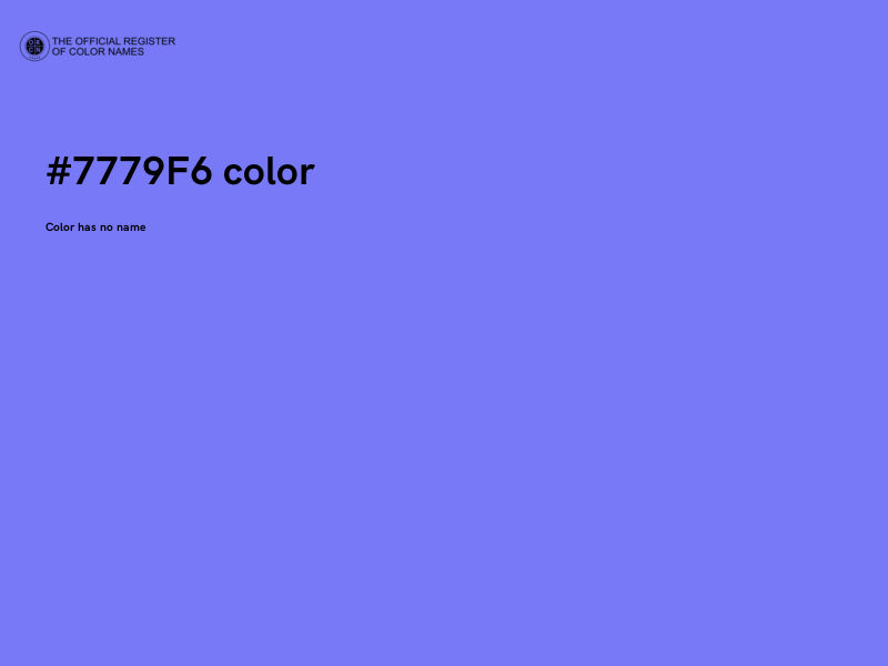 #7779F6 color image