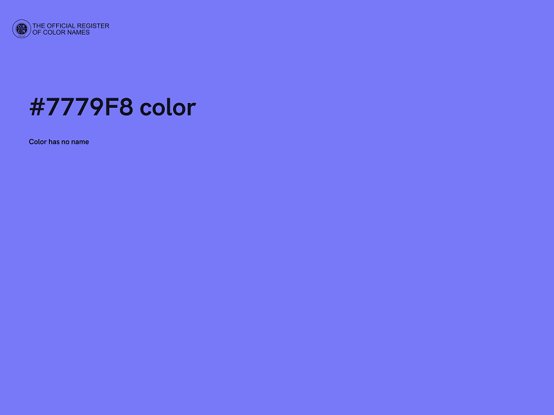 #7779F8 color image