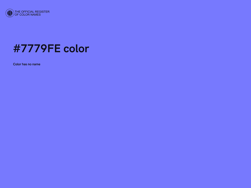 #7779FE color image