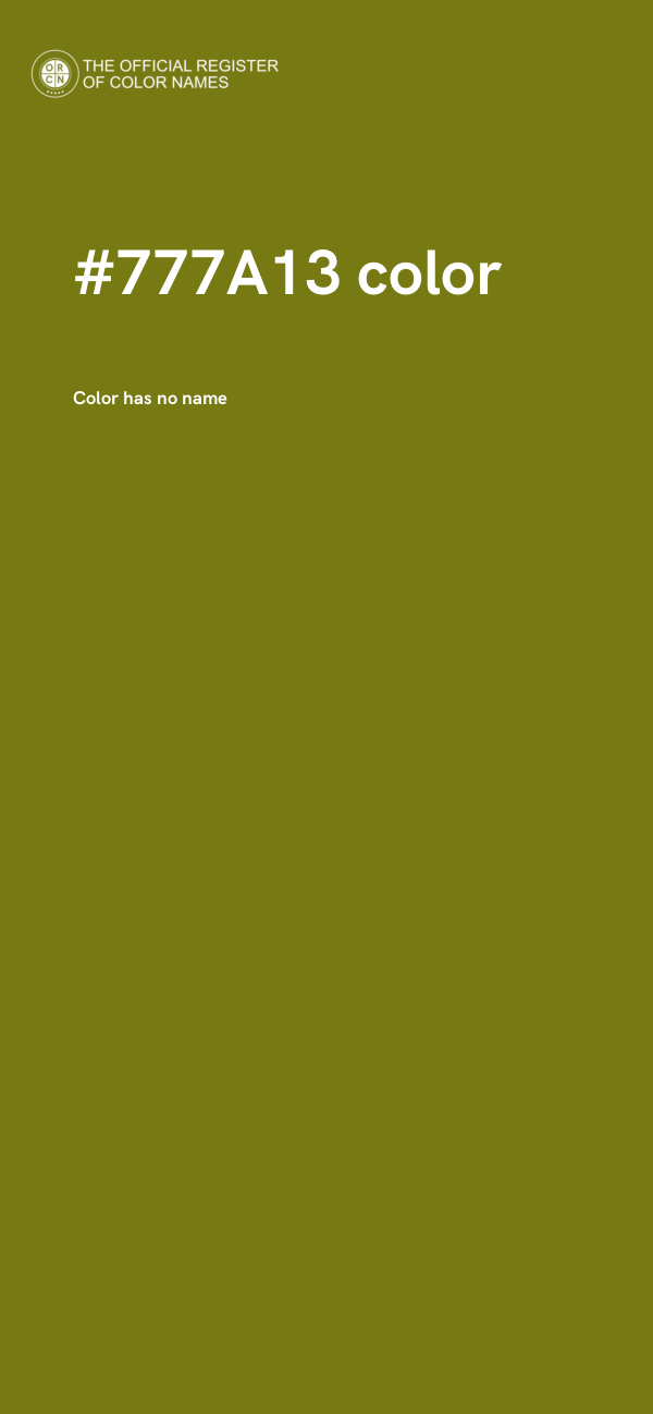 #777A13 color image