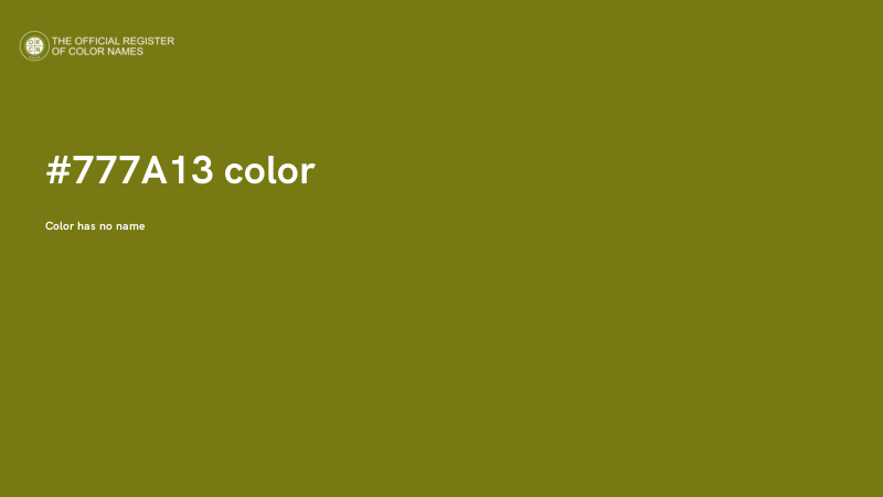 #777A13 color image