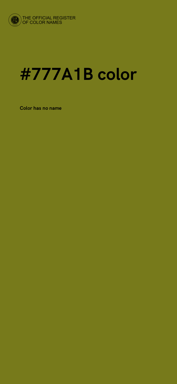 #777A1B color image