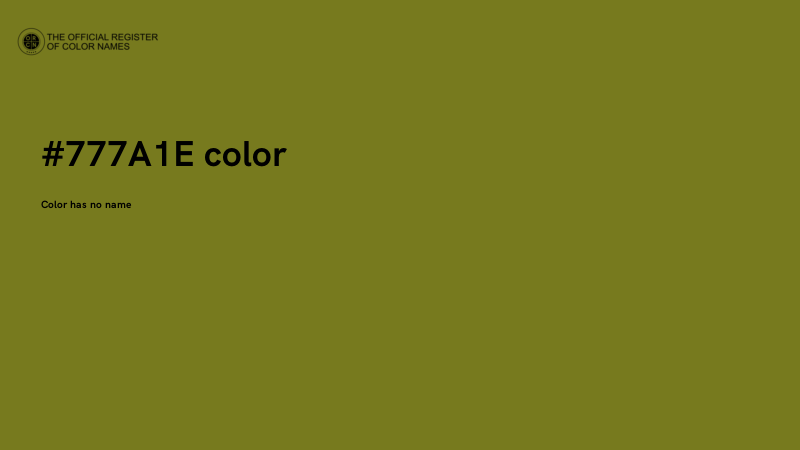 #777A1E color image
