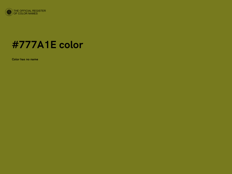 #777A1E color image