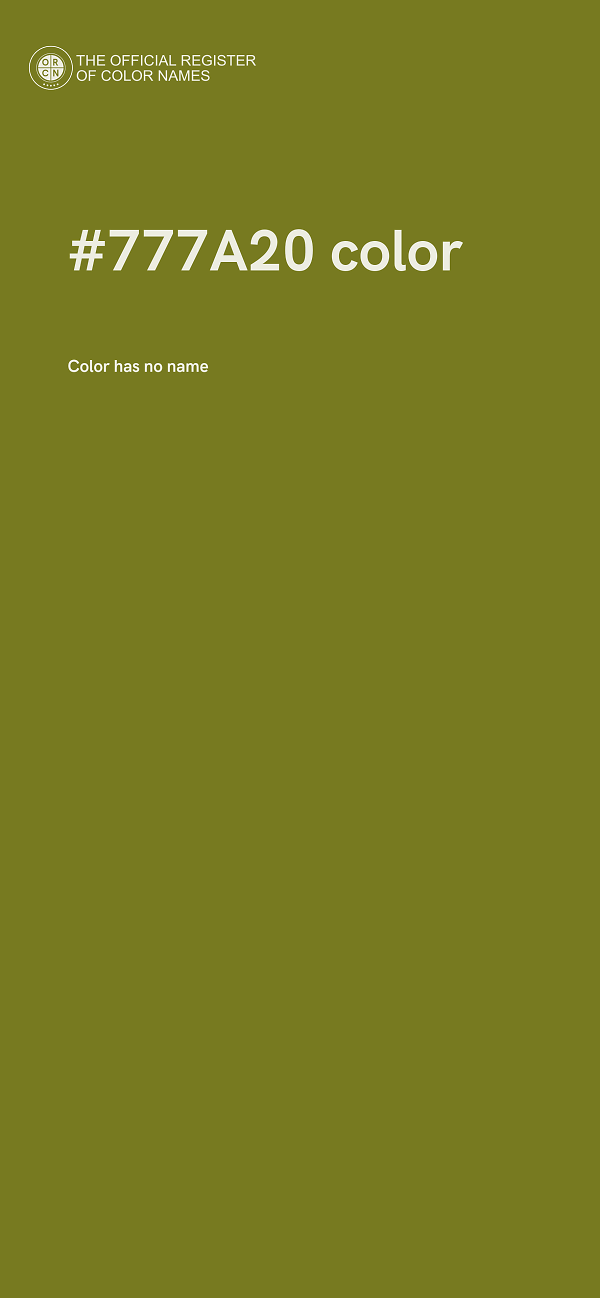 #777A20 color image