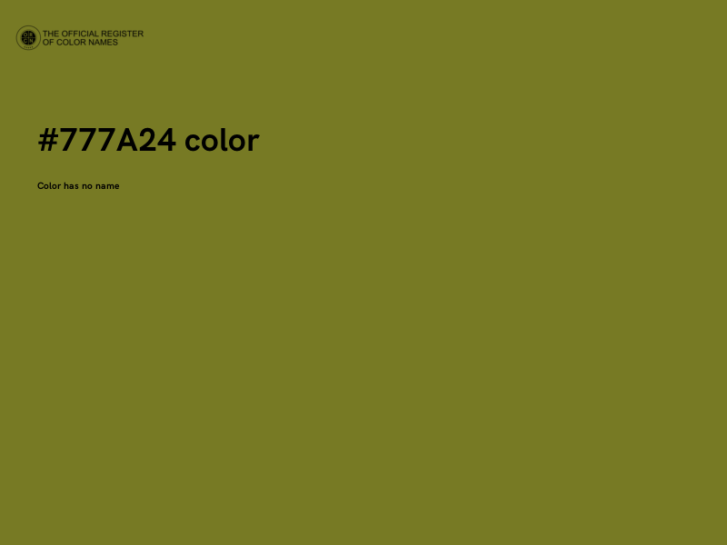 #777A24 color image