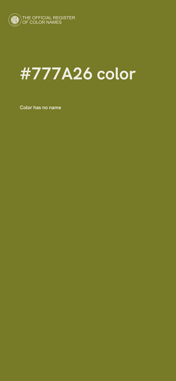 #777A26 color image