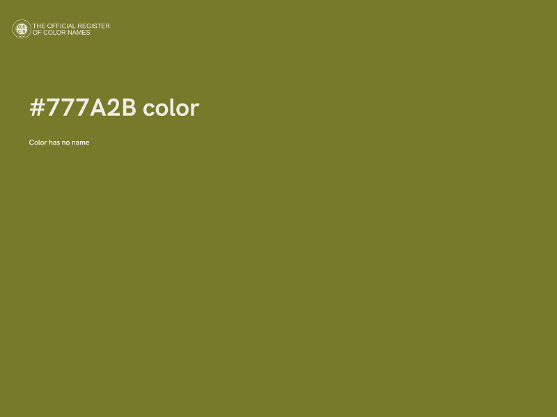 #777A2B color image