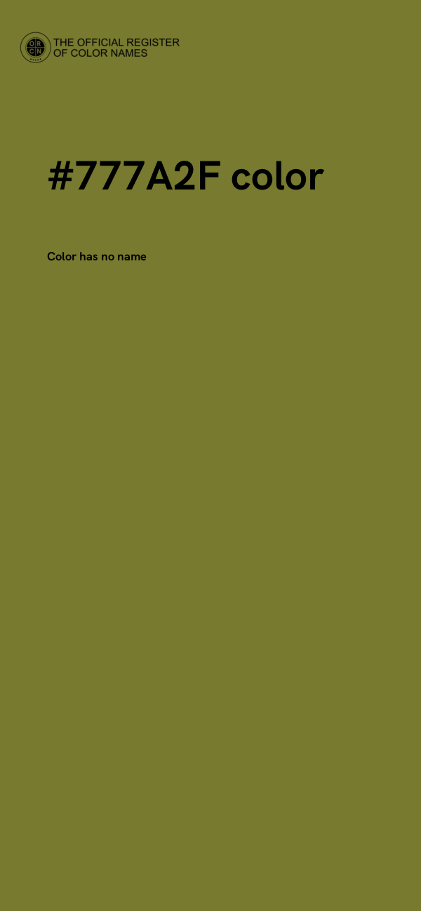 #777A2F color image