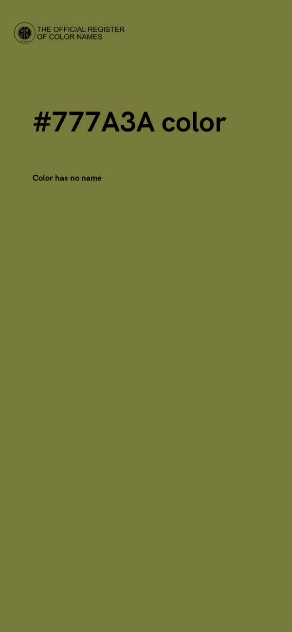 #777A3A color image