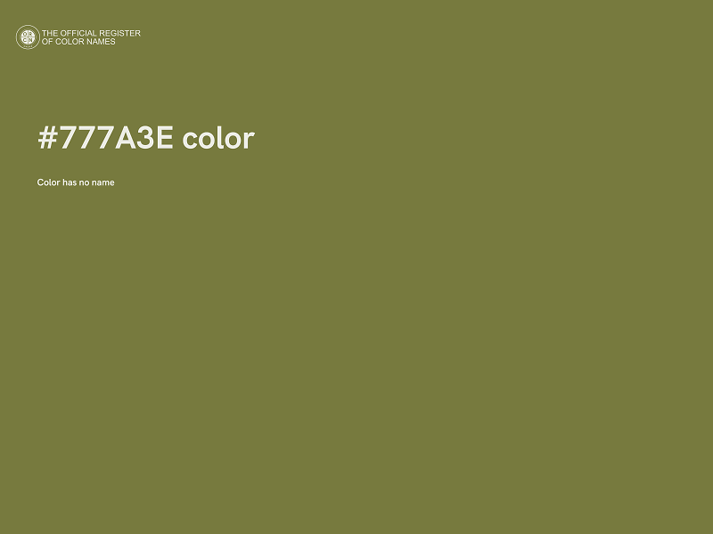 #777A3E color image