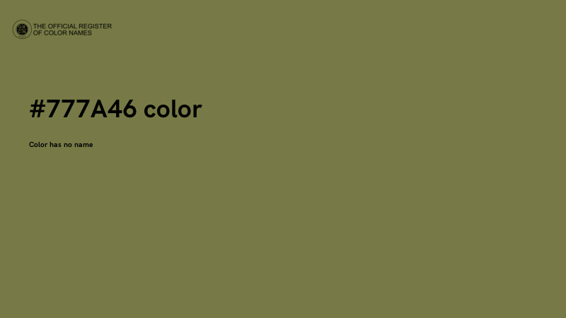 #777A46 color image