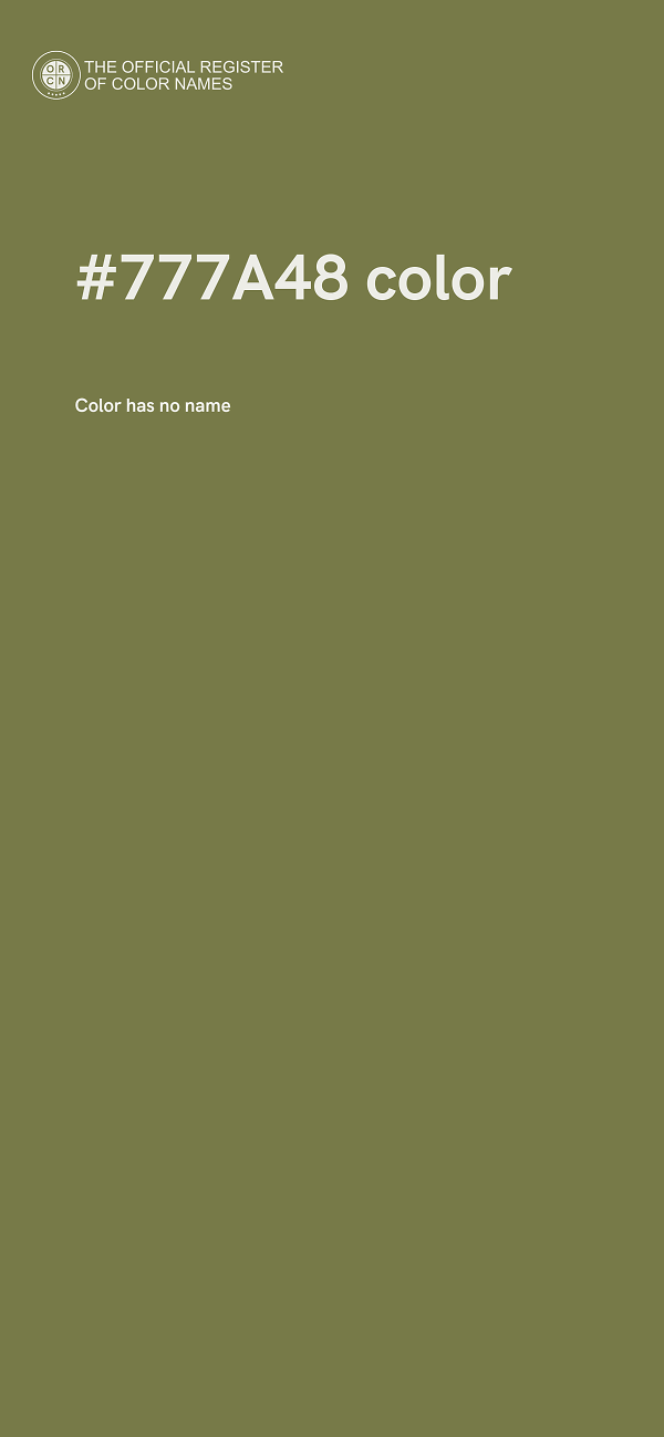 #777A48 color image