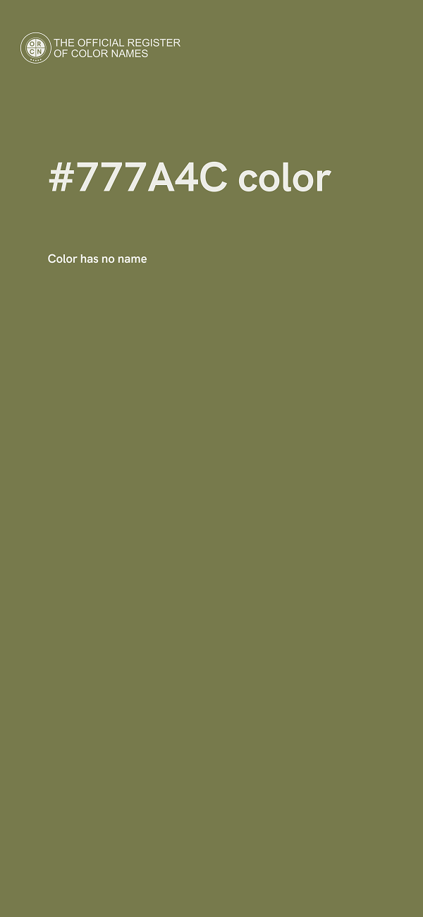 #777A4C color image