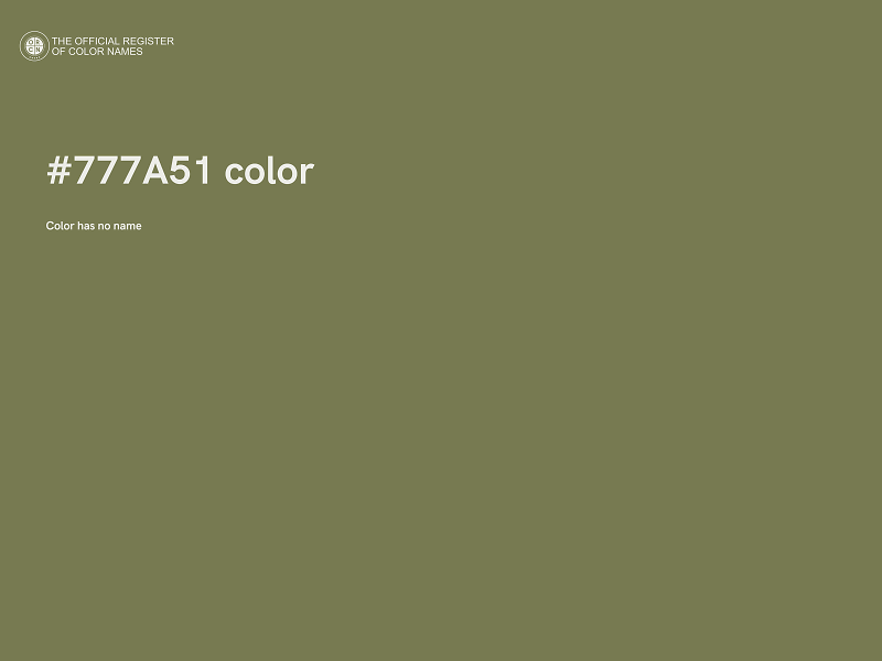 #777A51 color image