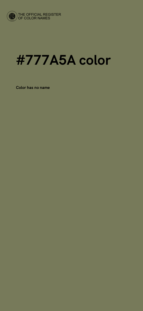 #777A5A color image