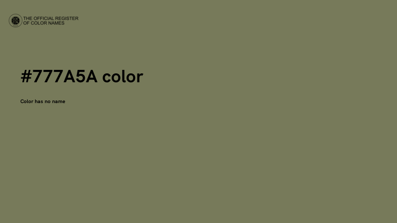 #777A5A color image