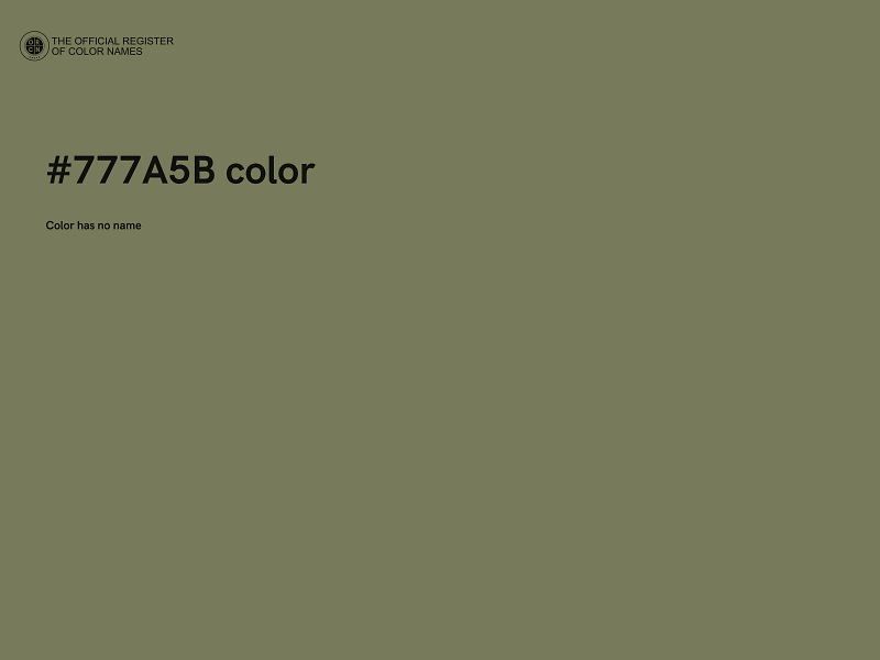 #777A5B color image