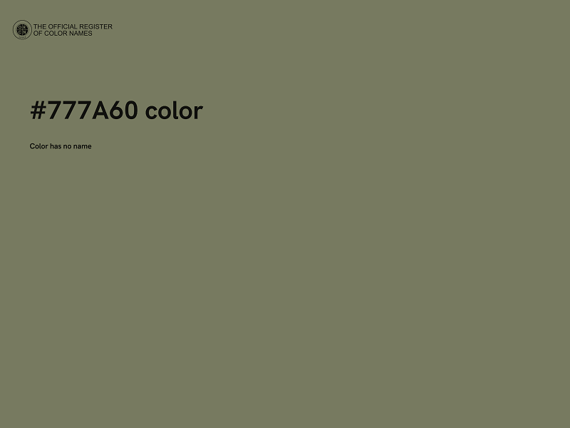 #777A60 color image
