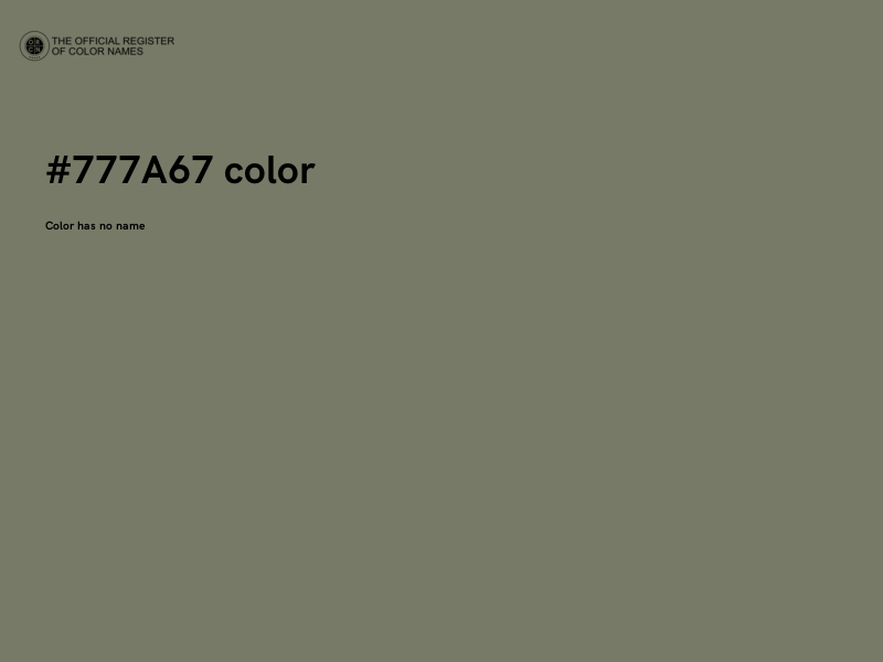 #777A67 color image