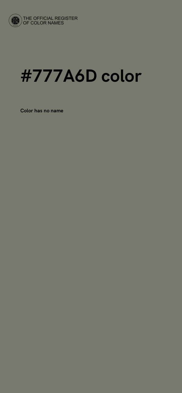 #777A6D color image