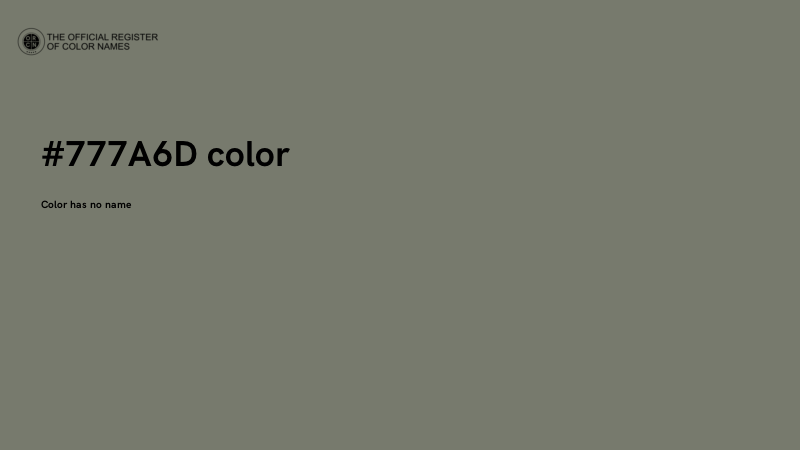 #777A6D color image