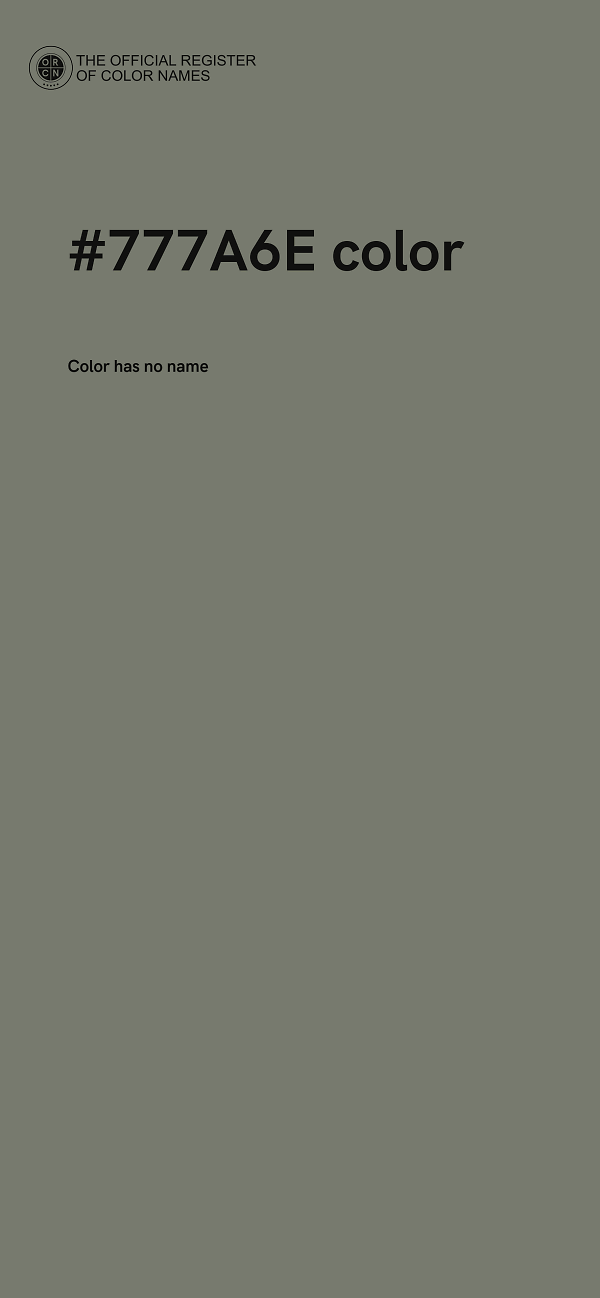 #777A6E color image
