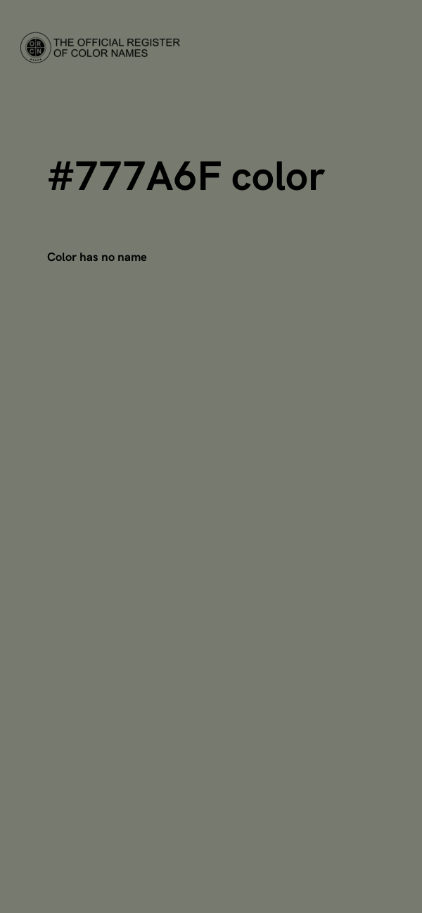 #777A6F color image